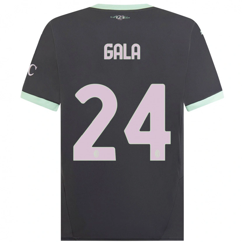Danxen Niño Camiseta Antonio Gala #24 Gris Equipación Tercera 2024/25 La Camisa México
