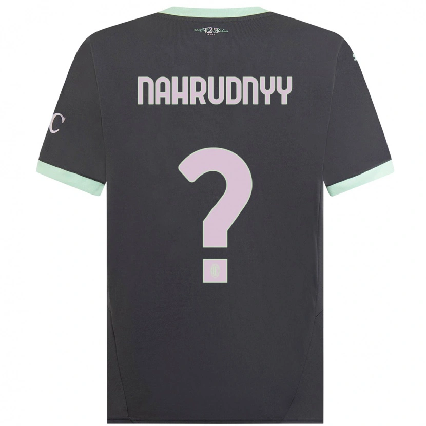 Danxen Niño Camiseta Vladislav Nahrudnyy #0 Gris Equipación Tercera 2024/25 La Camisa México