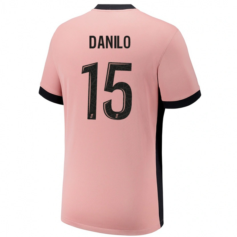 Danxen Niño Camiseta Danilo Pereira #15 Rosa Óxido Equipación Tercera 2024/25 La Camisa México