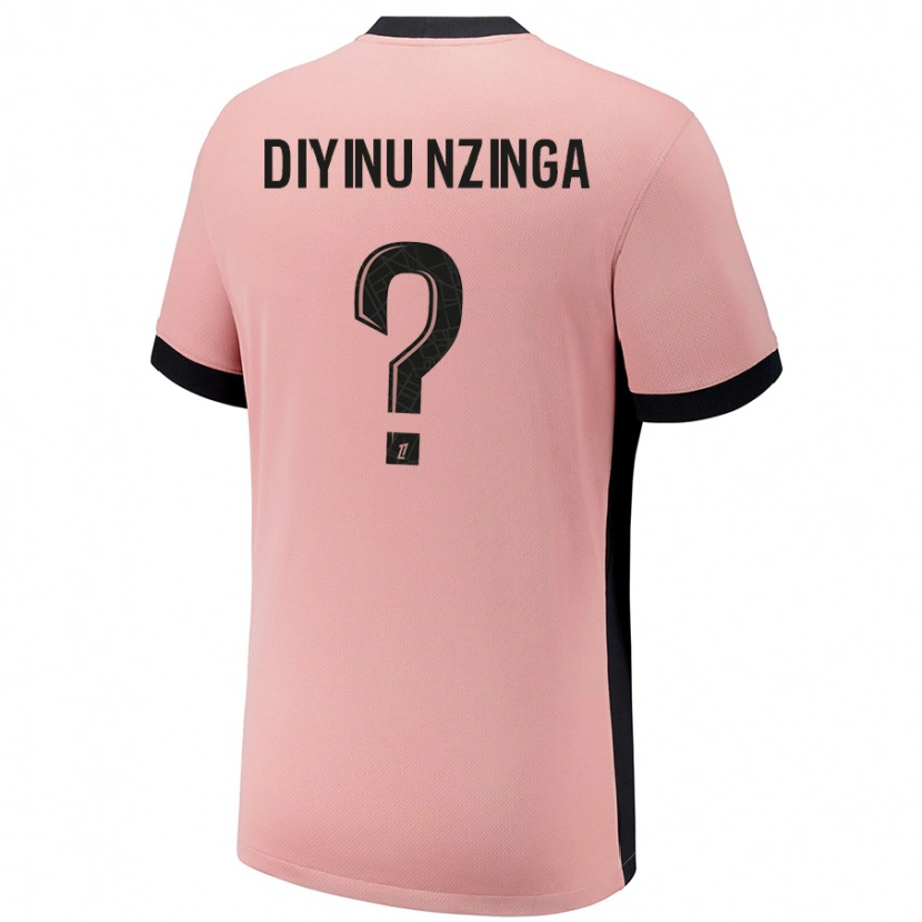 Danxen Niño Camiseta Vainqueur Diyinu Nzinga #0 Rosa Óxido Equipación Tercera 2024/25 La Camisa México