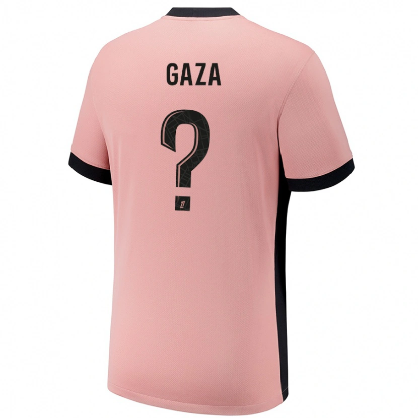Danxen Niño Camiseta Johnny Gaza #0 Rosa Óxido Equipación Tercera 2024/25 La Camisa México
