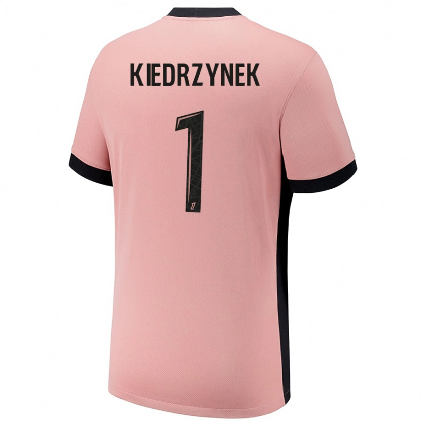 Danxen Niño Camiseta Katarzyna Kiedrzynek #1 Rosa Óxido Equipación Tercera 2024/25 La Camisa México