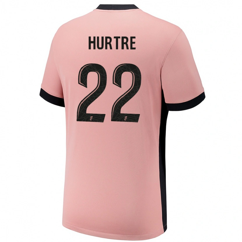 Danxen Niño Camiseta Oceane Hurtre #22 Rosa Óxido Equipación Tercera 2024/25 La Camisa México