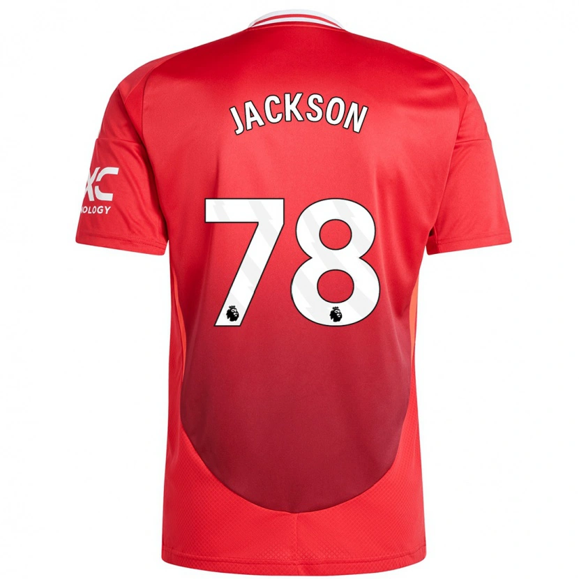 Danxen Hombre Camiseta Louis Jackson #78 Rojo Brillante 1ª Equipación 2024/25 La Camisa México