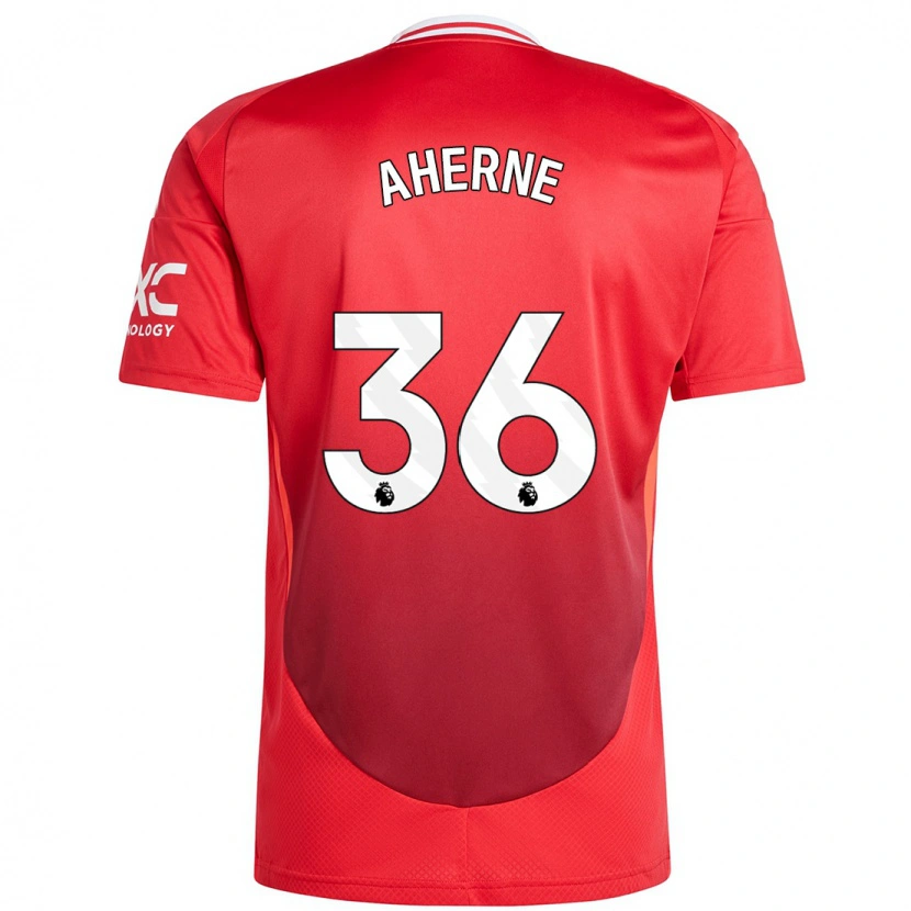 Danxen Hombre Camiseta Alyssa Aherne #36 Rojo Brillante 1ª Equipación 2024/25 La Camisa México