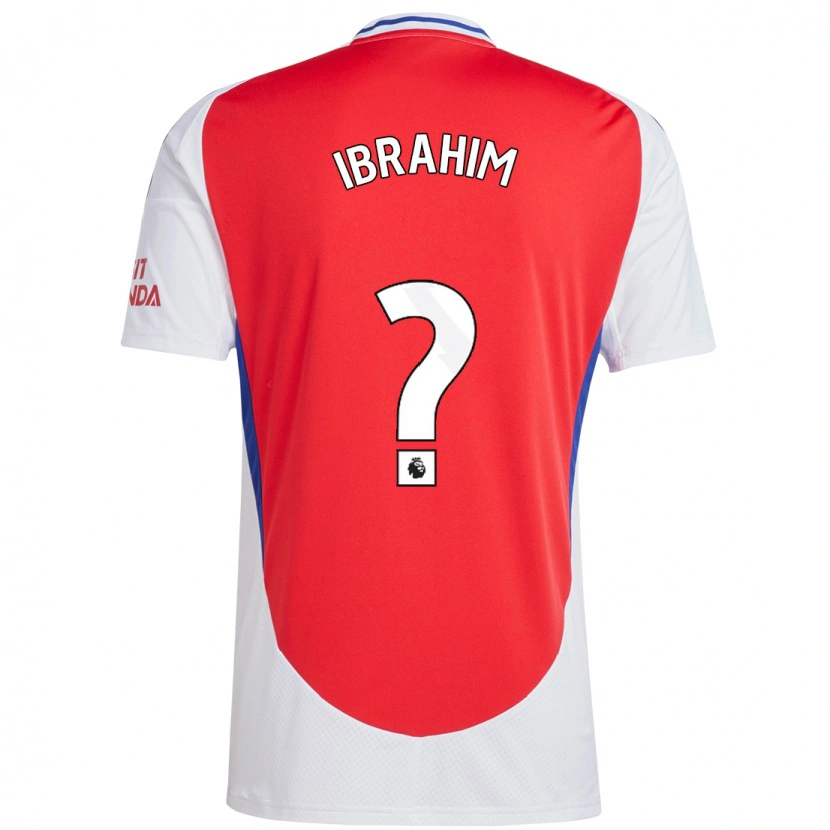 Danxen Hombre Camiseta Bradley Ibrahim #0 Rojo Blanco 1ª Equipación 2024/25 La Camisa México