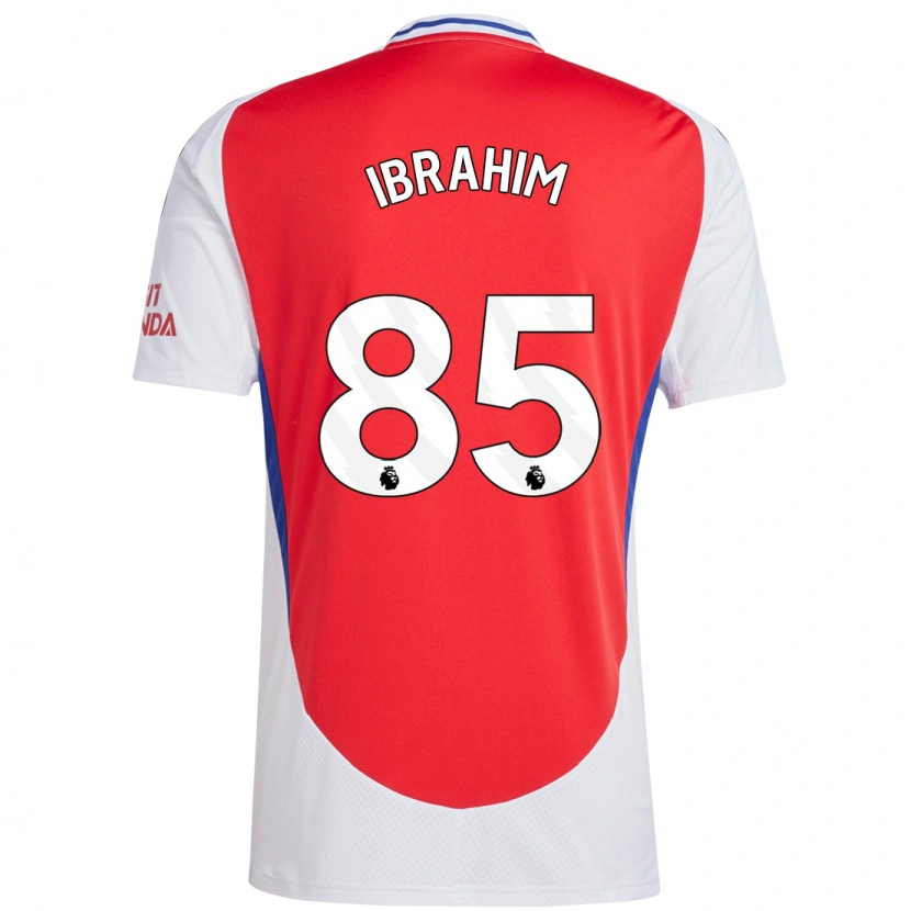 Danxen Hombre Camiseta Ife Ibrahim #85 Rojo Blanco 1ª Equipación 2024/25 La Camisa México