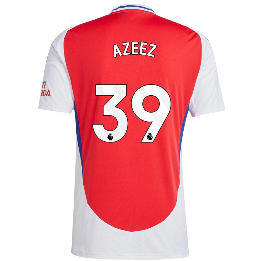 Danxen Hombre Camiseta Miguel Azeez #39 Rojo Blanco 1ª Equipación 2024/25 La Camisa México