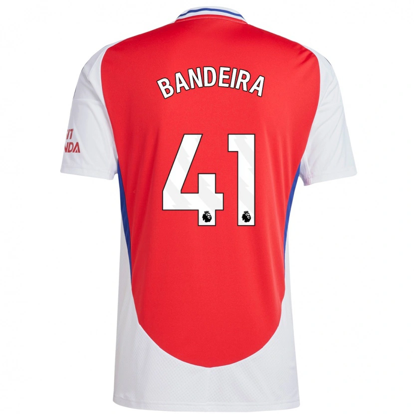 Danxen Hombre Camiseta Mauro Bandeira #41 Rojo Blanco 1ª Equipación 2024/25 La Camisa México