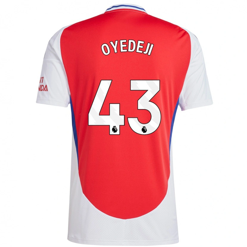 Danxen Hombre Camiseta Nathan Butler Oyedeji #43 Rojo Blanco 1ª Equipación 2024/25 La Camisa México