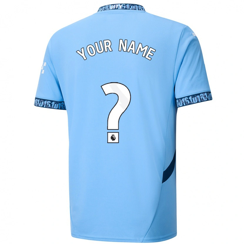 Danxen Hombre Camiseta Su Nombre #0 Azul Marino 1ª Equipación 2024/25 La Camisa México
