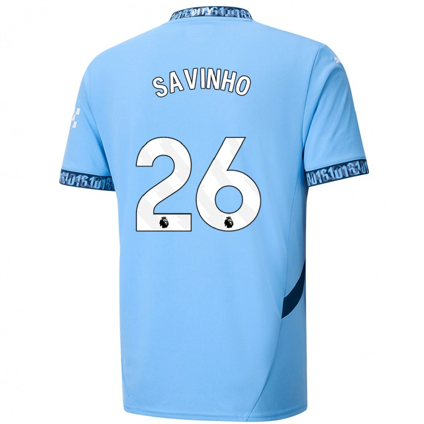 Danxen Hombre Camiseta Savinho #26 Azul Marino 1ª Equipación 2024/25 La Camisa México