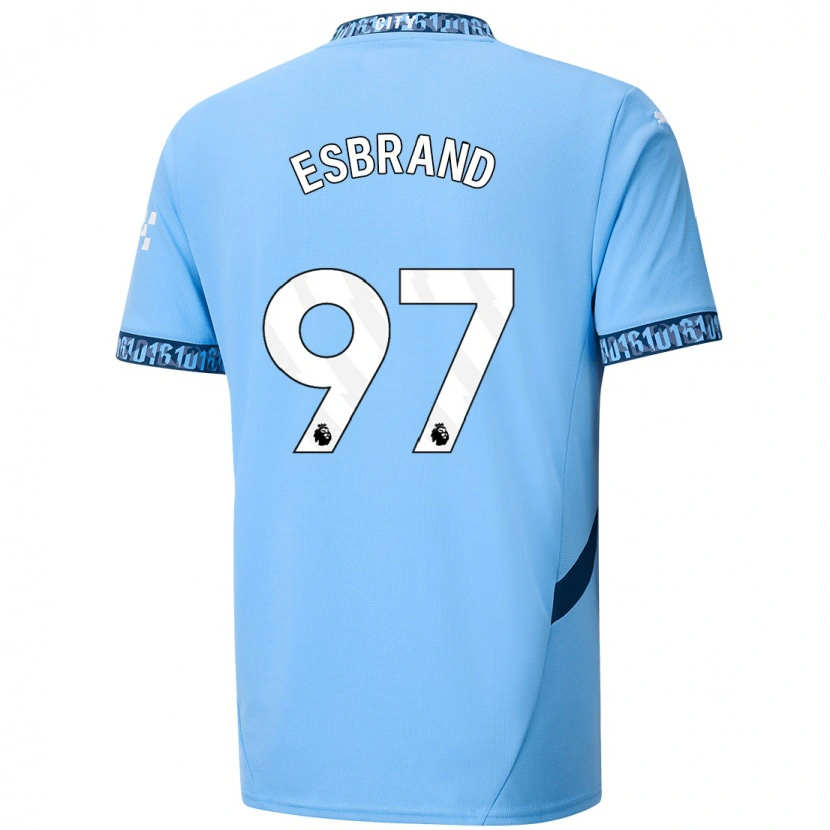 Danxen Hombre Camiseta Josh Wilson-Esbrand #97 Azul Marino 1ª Equipación 2024/25 La Camisa México