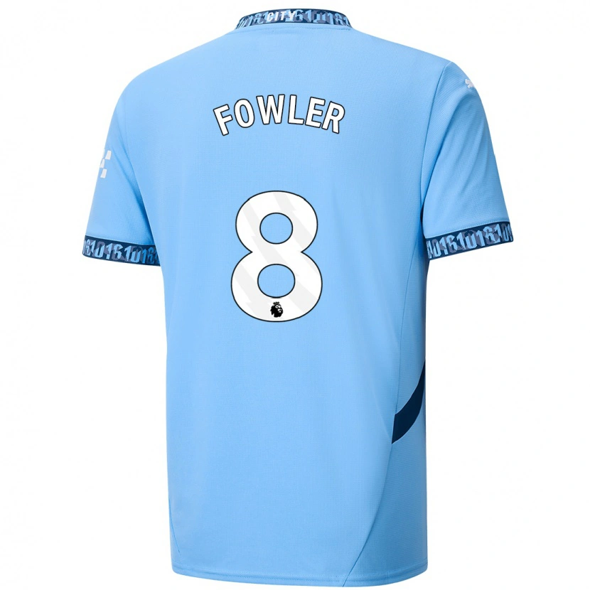 Danxen Hombre Camiseta Mary Fowler #8 Azul Marino 1ª Equipación 2024/25 La Camisa México