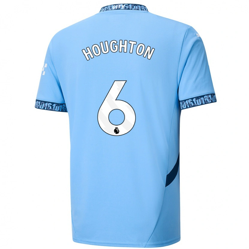 Danxen Hombre Camiseta Steph Houghton #6 Azul Marino 1ª Equipación 2024/25 La Camisa México