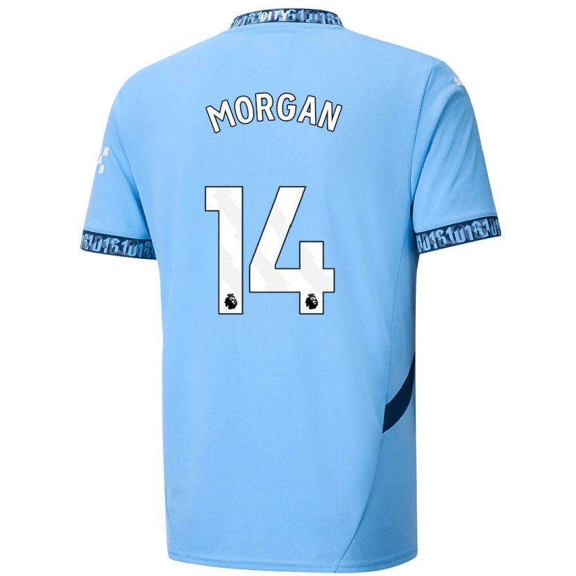 Danxen Hombre Camiseta Esme Morgan #14 Azul Marino 1ª Equipación 2024/25 La Camisa México
