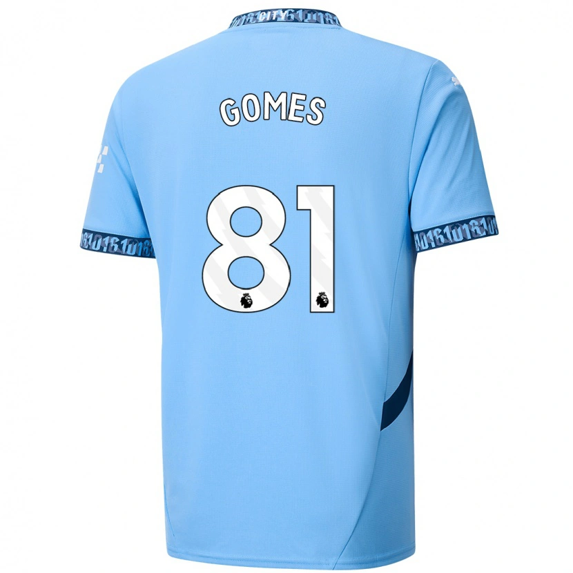 Danxen Hombre Camiseta Claudio Gomes #81 Azul Marino 1ª Equipación 2024/25 La Camisa México