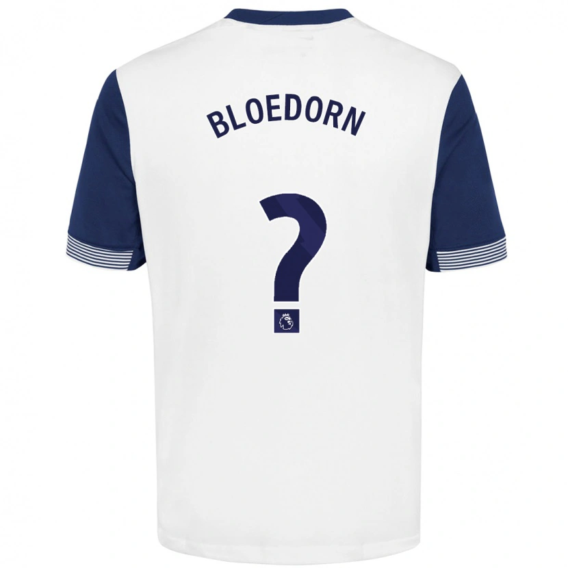 Danxen Hombre Camiseta Carey Bloedorn #0 Blanco Azul 1ª Equipación 2024/25 La Camisa México
