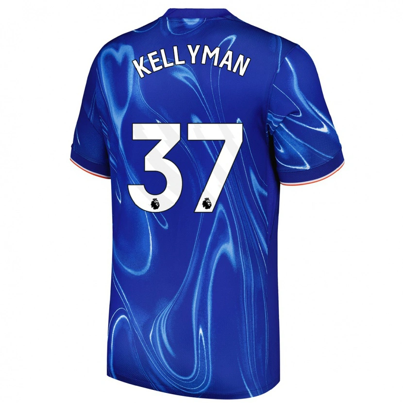 Danxen Hombre Camiseta Omari Kellyman #37 Azul Blanco 1ª Equipación 2024/25 La Camisa México