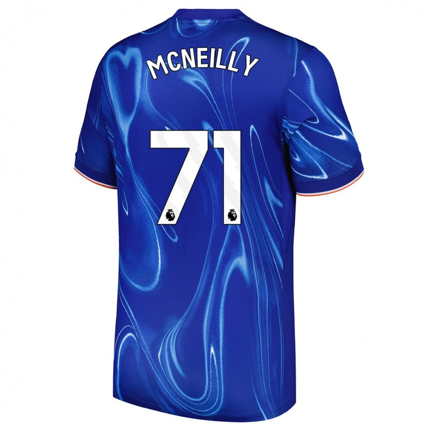 Danxen Hombre Camiseta Donnell Mcneilly #71 Azul Blanco 1ª Equipación 2024/25 La Camisa México