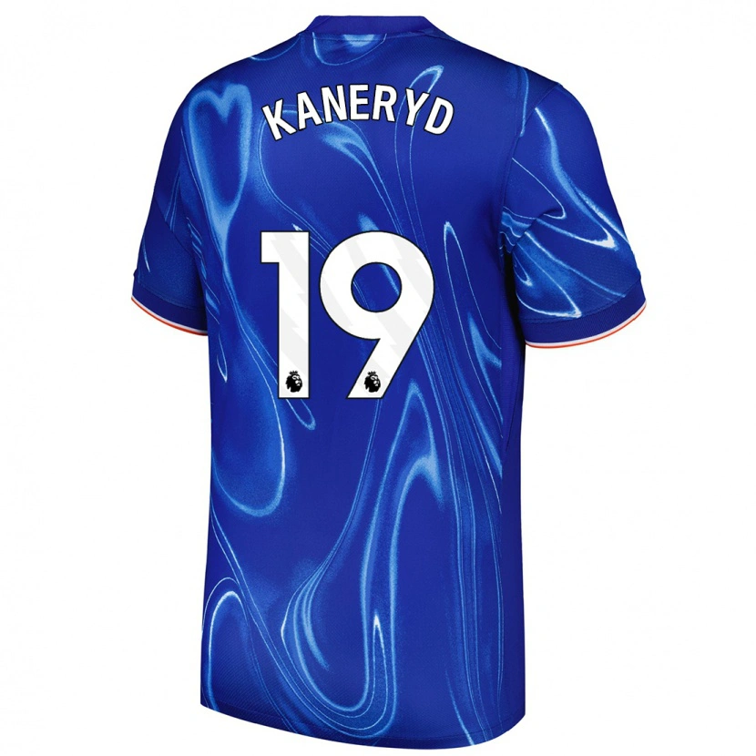 Danxen Hombre Camiseta Johanna Rytting Kaneryd #19 Azul Blanco 1ª Equipación 2024/25 La Camisa México