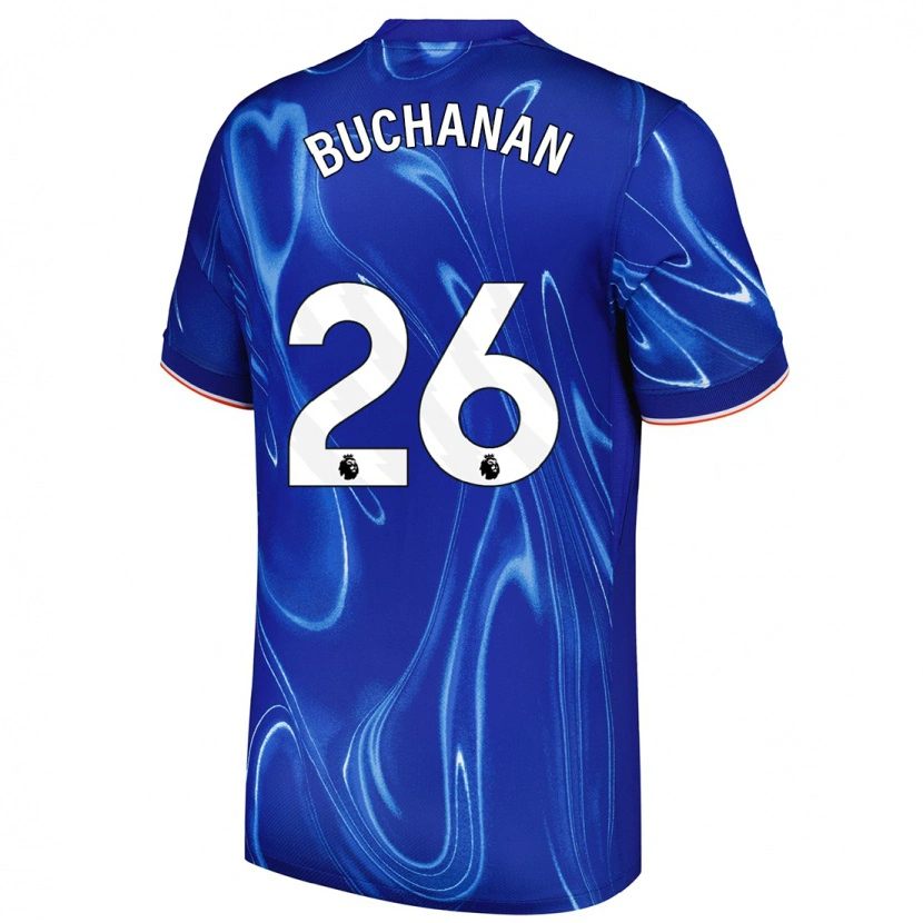 Danxen Hombre Camiseta Kadeisha Buchanan #26 Azul Blanco 1ª Equipación 2024/25 La Camisa México