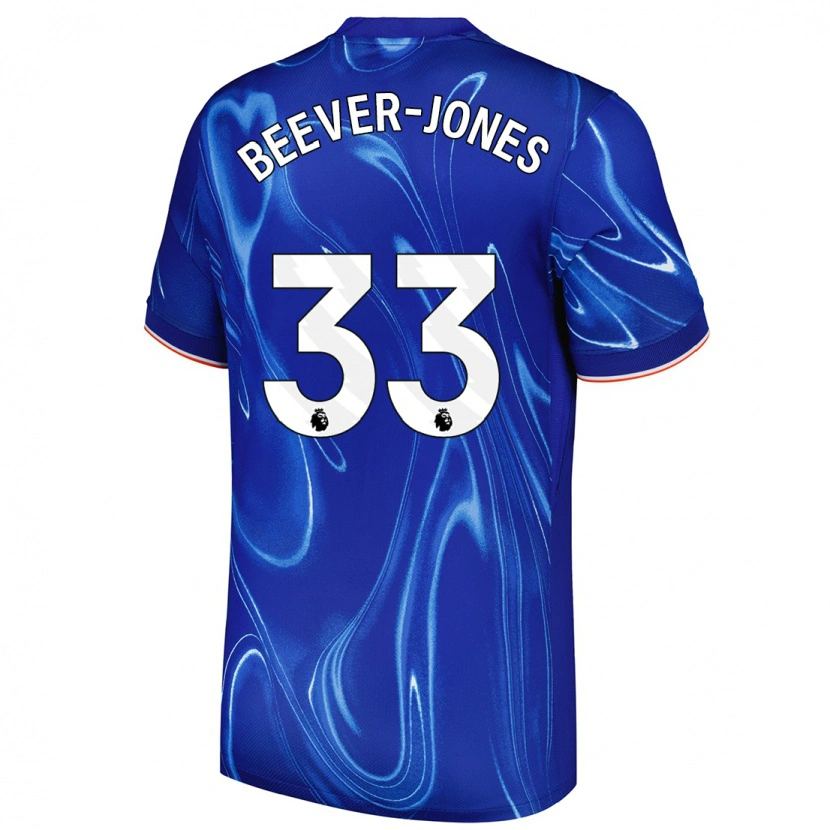 Danxen Hombre Camiseta Aggie Beever-Jones #33 Azul Blanco 1ª Equipación 2024/25 La Camisa México
