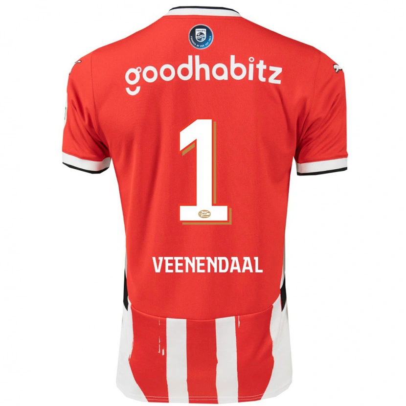 Danxen Hombre Camiseta Sari Van Veenendaal #1 Rojo Blanco 1ª Equipación 2024/25 La Camisa México