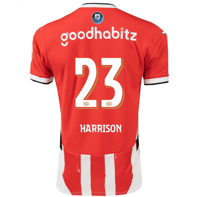 Danxen Hombre Camiseta Amy Harrison #23 Rojo Blanco 1ª Equipación 2024/25 La Camisa México