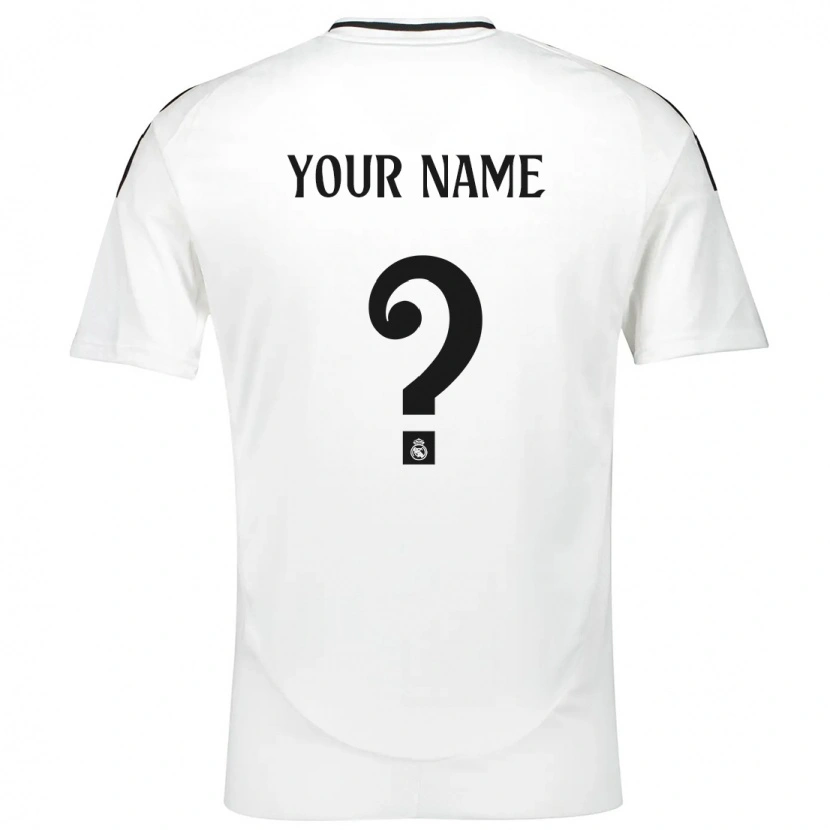 Danxen Hombre Camiseta Su Nombre #0 Blanco 1ª Equipación 2024/25 La Camisa México