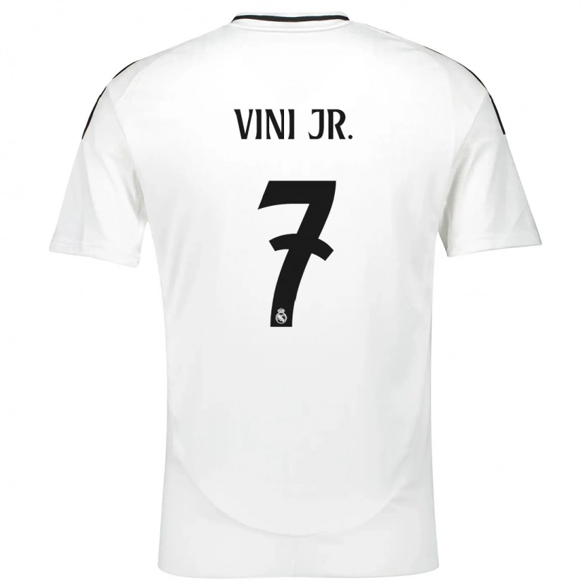 Danxen Hombre Camiseta Vinicius Junior #7 Blanco 1ª Equipación 2024/25 La Camisa México