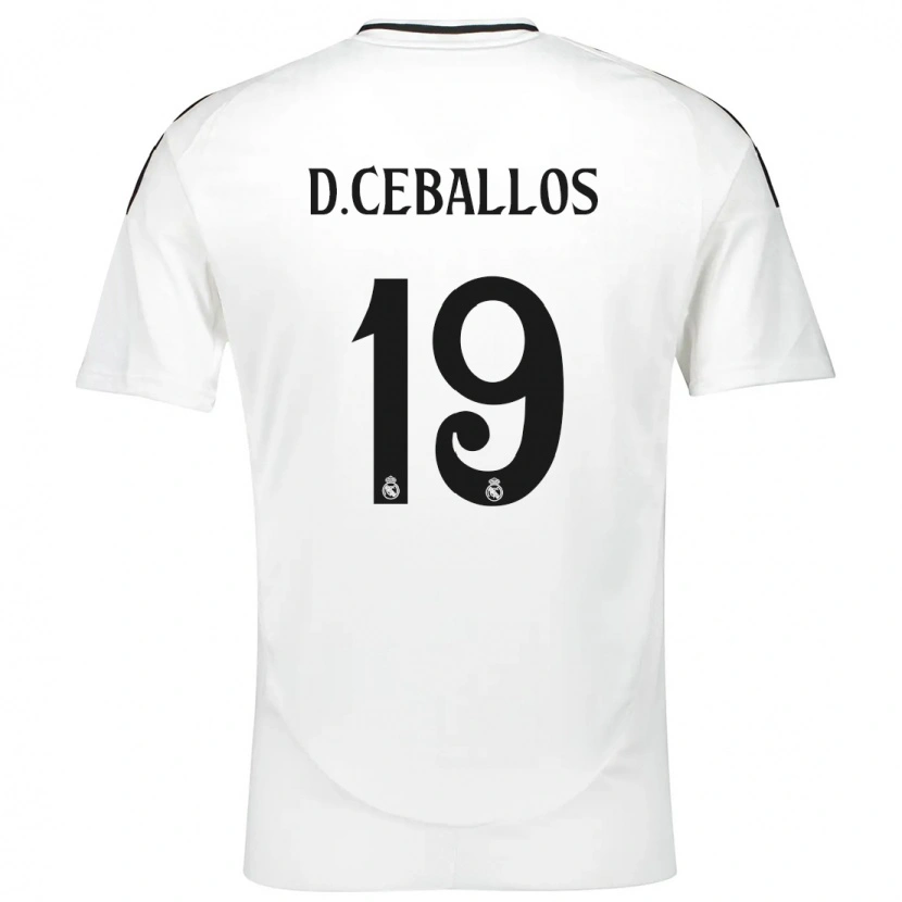Danxen Hombre Camiseta Dani Ceballos #19 Blanco 1ª Equipación 2024/25 La Camisa México