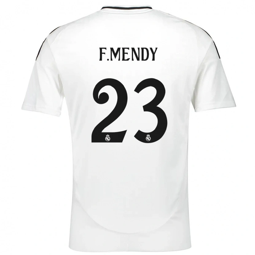 Danxen Hombre Camiseta Ferland Mendy #23 Blanco 1ª Equipación 2024/25 La Camisa México