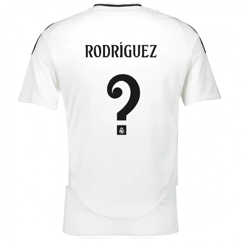 Danxen Hombre Camiseta Álvaro Rodríguez #0 Blanco 1ª Equipación 2024/25 La Camisa México