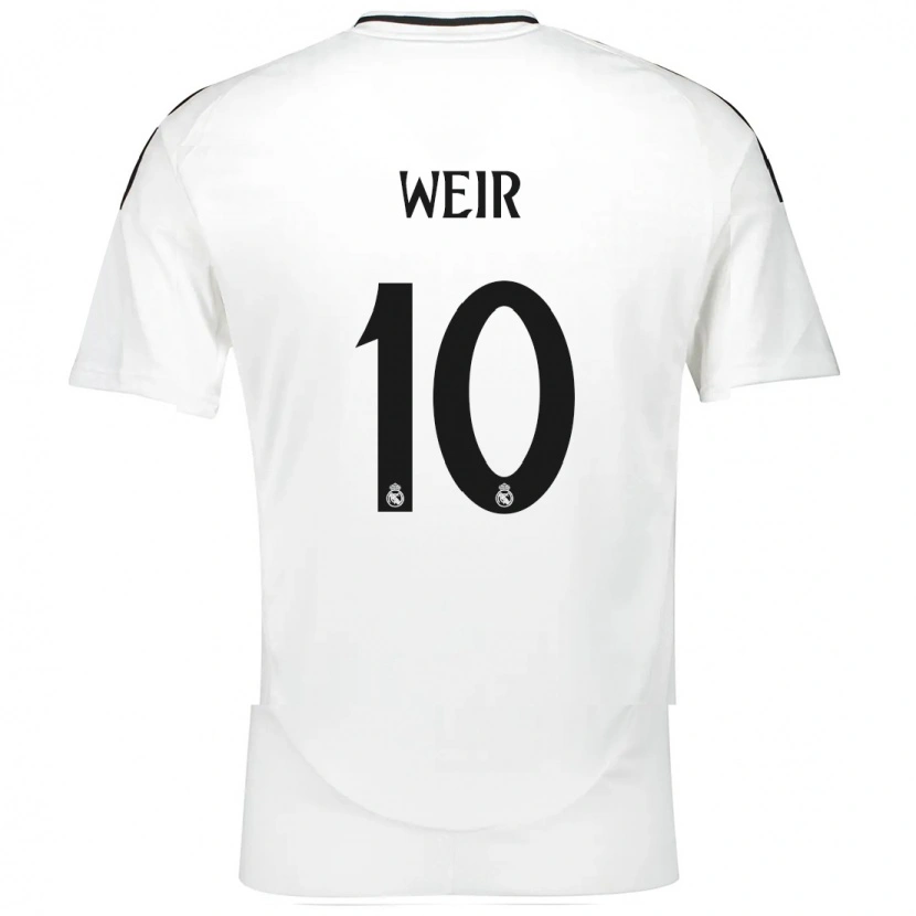 Danxen Hombre Camiseta Caroline Weir #10 Blanco 1ª Equipación 2024/25 La Camisa México