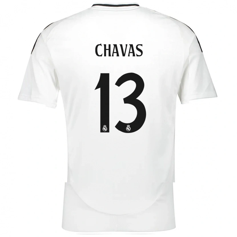 Danxen Hombre Camiseta Mylène Chavas #13 Blanco 1ª Equipación 2024/25 La Camisa México