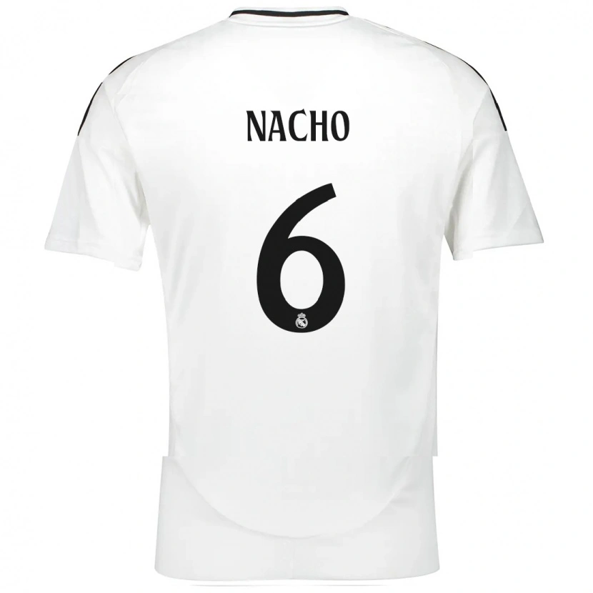 Danxen Hombre Camiseta Nacho Fernández #6 Blanco 1ª Equipación 2024/25 La Camisa México