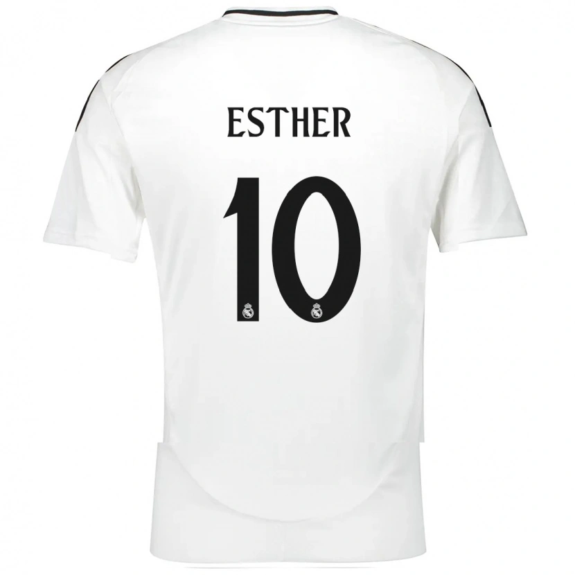 Danxen Hombre Camiseta Esther Gonzalez #10 Blanco 1ª Equipación 2024/25 La Camisa México