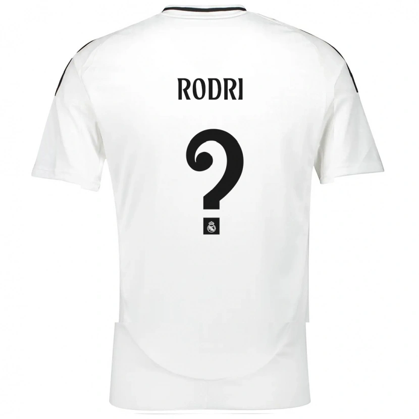 Danxen Hombre Camiseta Rodri #0 Blanco 1ª Equipación 2024/25 La Camisa México