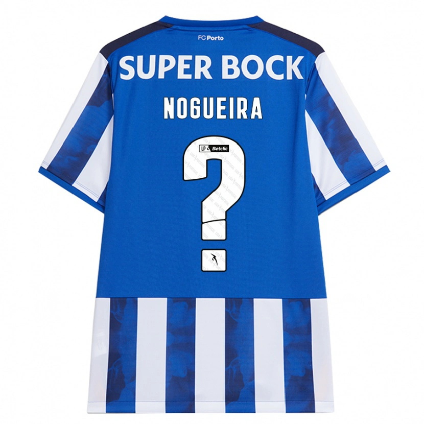 Danxen Hombre Camiseta Duarte Nogueira #0 Azul Blanco 1ª Equipación 2024/25 La Camisa México