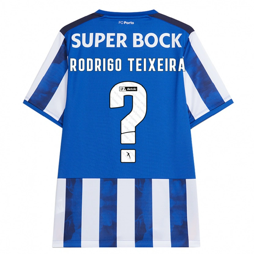 Danxen Hombre Camiseta Rodrigo Teixeira #0 Azul Blanco 1ª Equipación 2024/25 La Camisa México