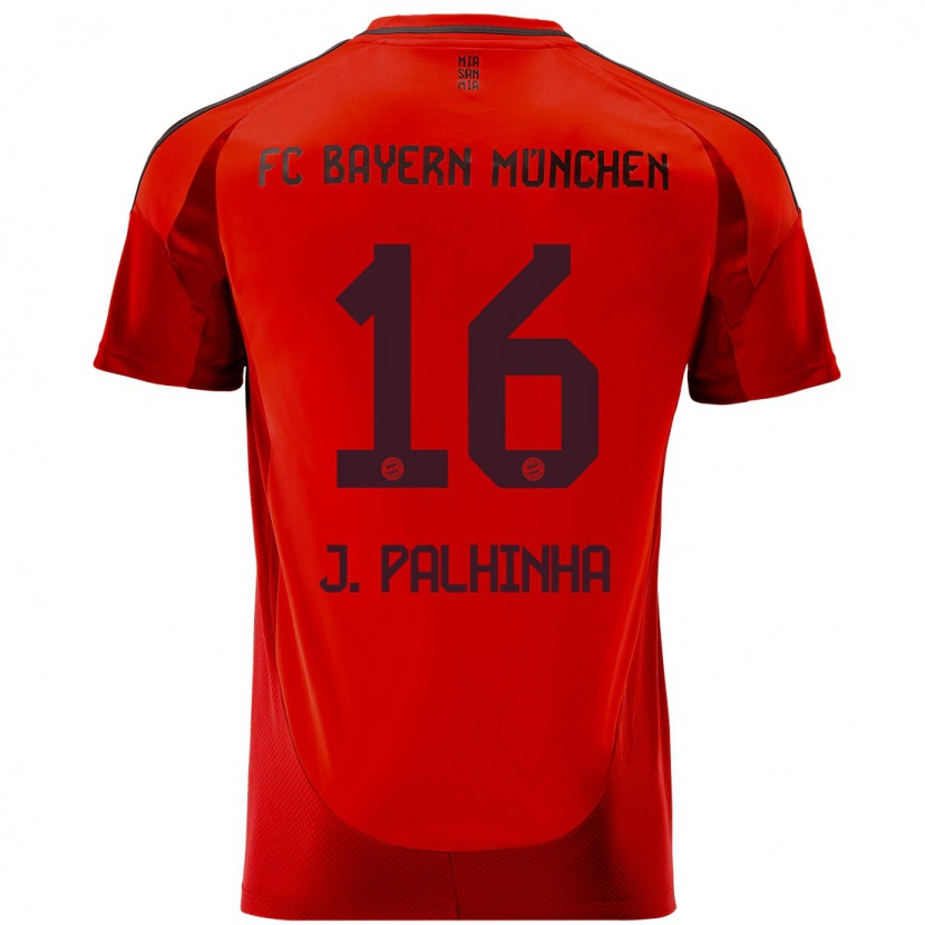 Danxen Hombre Camiseta João Palhinha #16 Rojo 1ª Equipación 2024/25 La Camisa México