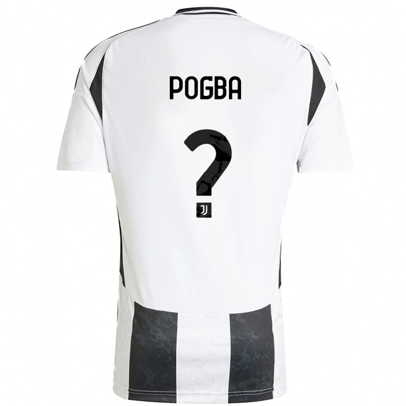 Danxen Hombre Camiseta Paul Pogba #0 Blanco Negro 1ª Equipación 2024/25 La Camisa México