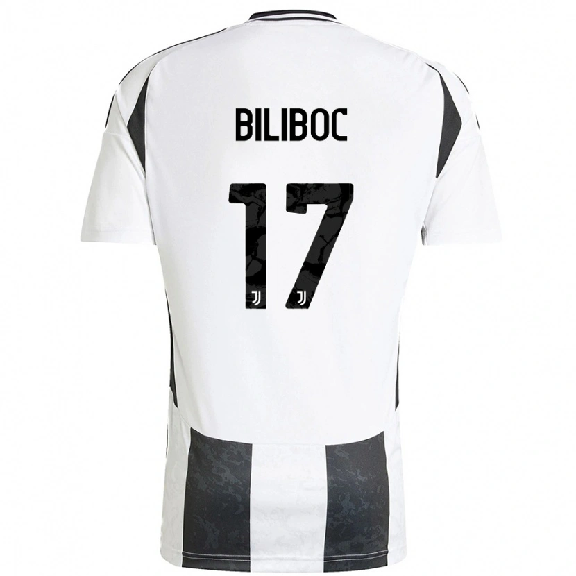 Danxen Hombre Camiseta Lorenzo Biliboc #17 Blanco Negro 1ª Equipación 2024/25 La Camisa México