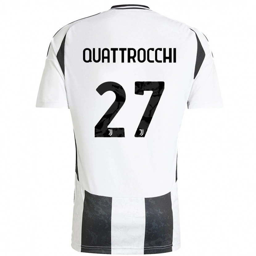 Danxen Hombre Camiseta Juan Ignacio Quattrocchi #27 Blanco Negro 1ª Equipación 2024/25 La Camisa México