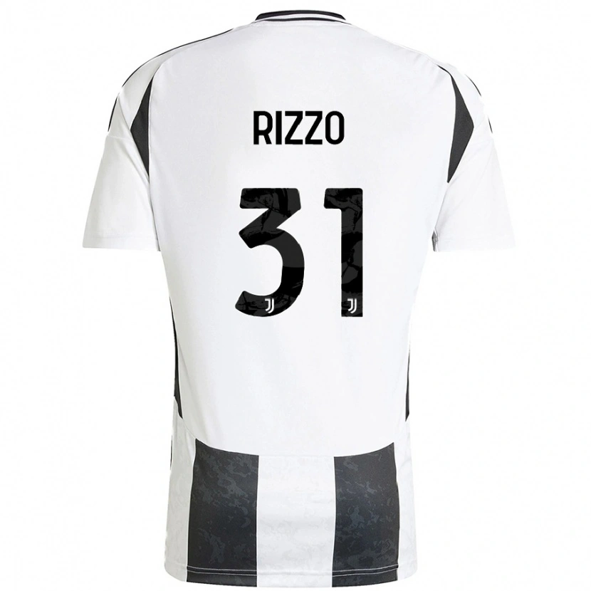 Danxen Hombre Camiseta Niccolò Rizzo #31 Blanco Negro 1ª Equipación 2024/25 La Camisa México