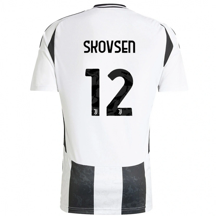Danxen Hombre Camiseta Matilde Lundorf Skovsen #12 Blanco Negro 1ª Equipación 2024/25 La Camisa México