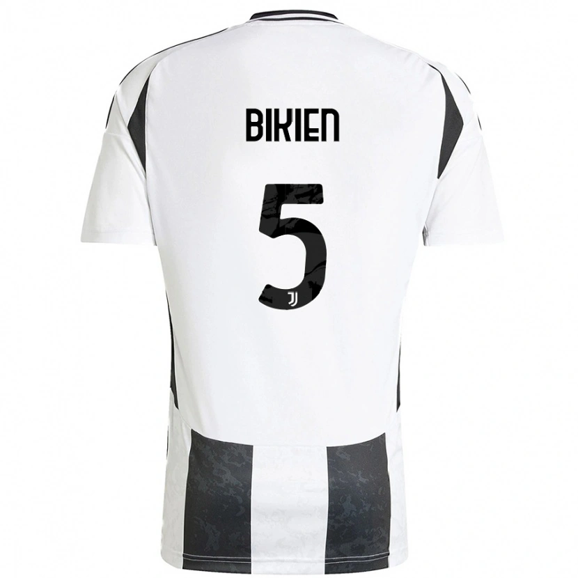 Danxen Hombre Camiseta Felix Nzouango Bikien #5 Blanco Negro 1ª Equipación 2024/25 La Camisa México