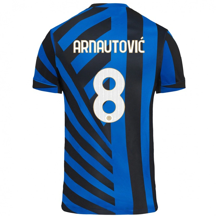 Danxen Hombre Camiseta Marko Arnautovic #8 Azul Negro 1ª Equipación 2024/25 La Camisa México