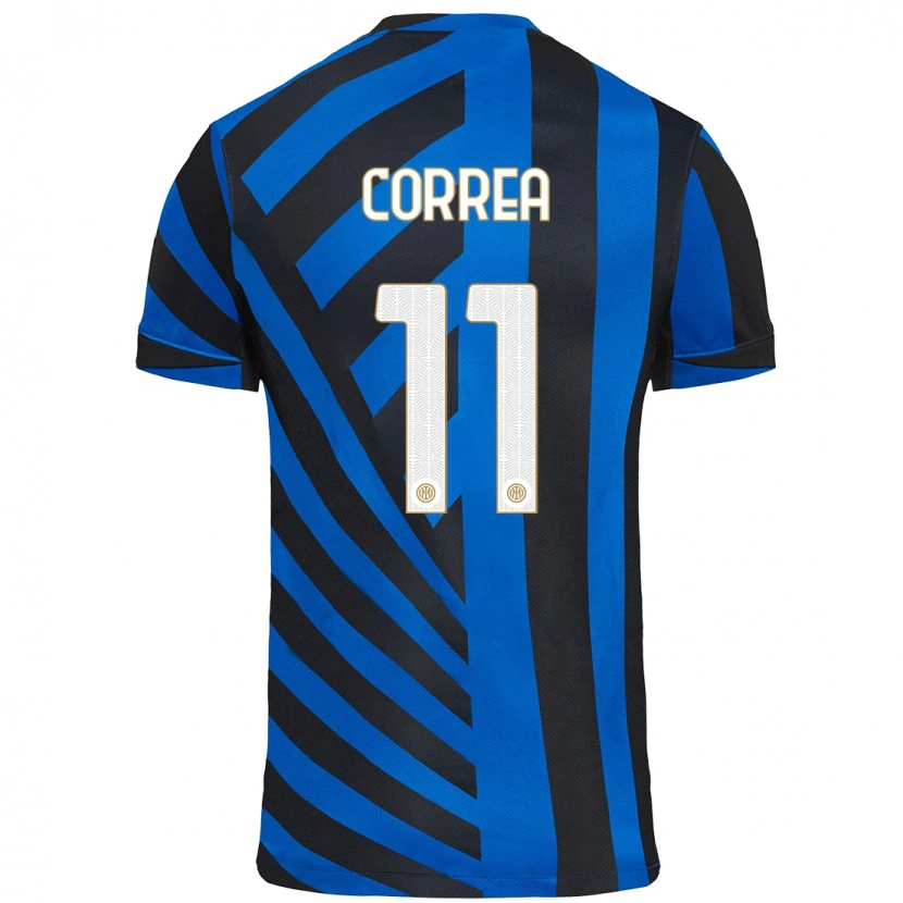 Danxen Hombre Camiseta Joaquín Correa #11 Azul Negro 1ª Equipación 2024/25 La Camisa México